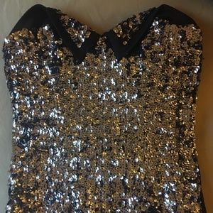 bebe Sequence Strapless Corset